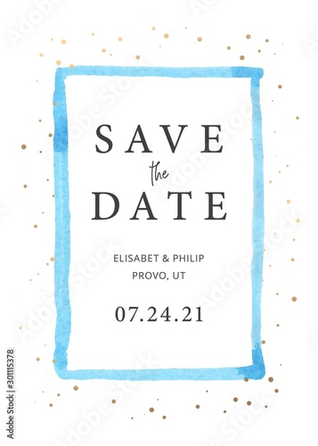 Wedding invitation design template