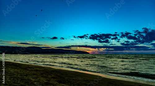 sunset on the beach gianella  view porto santo stefano