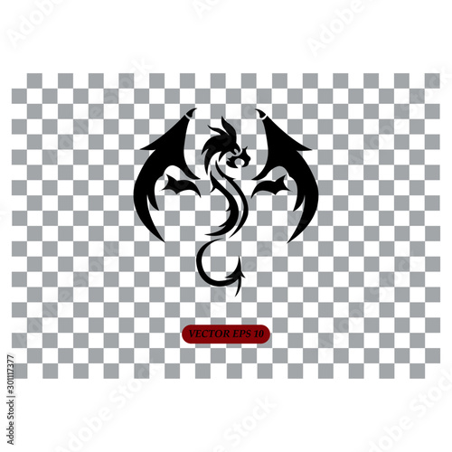 Dragon sign - vector illustration - Vector 