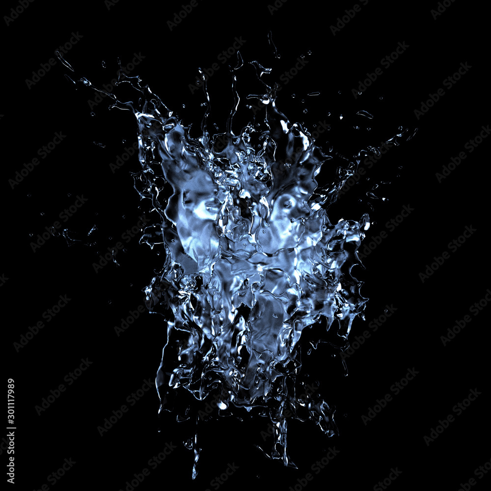Splash fluid. 3d illustration, 3d rendering. Splash fluid. 3d illustration, 3d rendering.