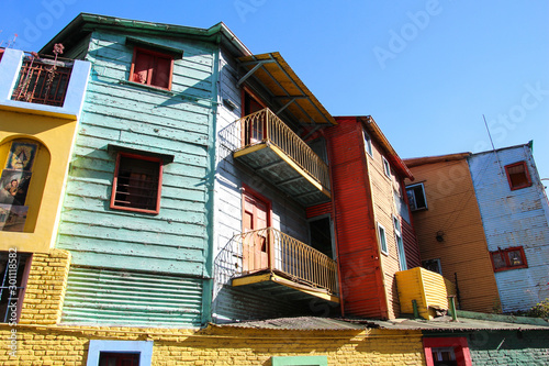 Stroll in a colorful street in the La Boca district of Buenos Aires