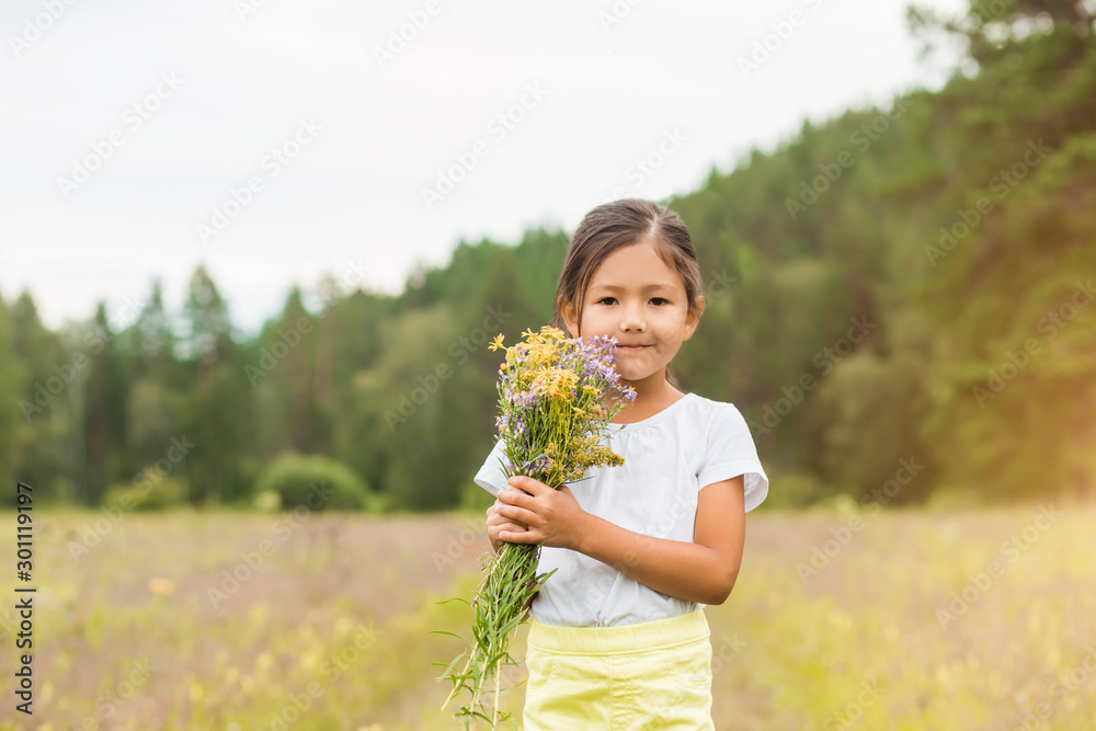Portrait of a cute little girl outside Portrait of a cute little girl outside