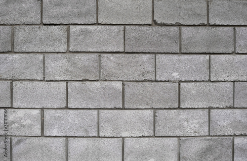 Lightweight concrete block foamed texture. Background texture of white Lightweight Concrete block, raw material for industrial or house wall.