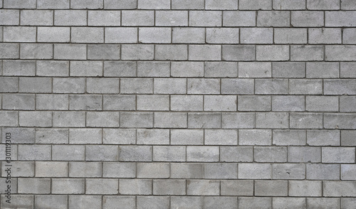 Lightweight concrete block foamed texture. Background texture of white Lightweight Concrete block  raw material for industrial or house wall.