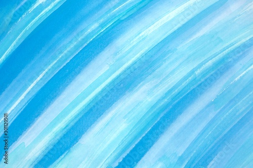 abstract blue background with watercolor stripes