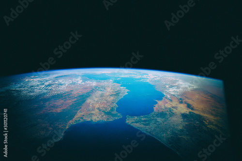 View of the earth from the cosmos. The elements of this image fu