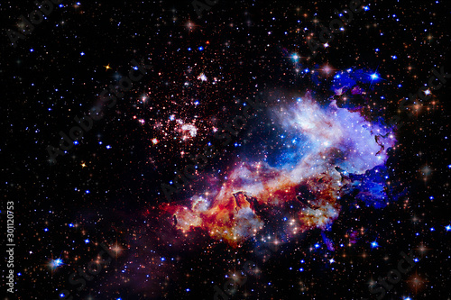 Gorgeous galaxy and stars. The elements of this image furnished by NASA.