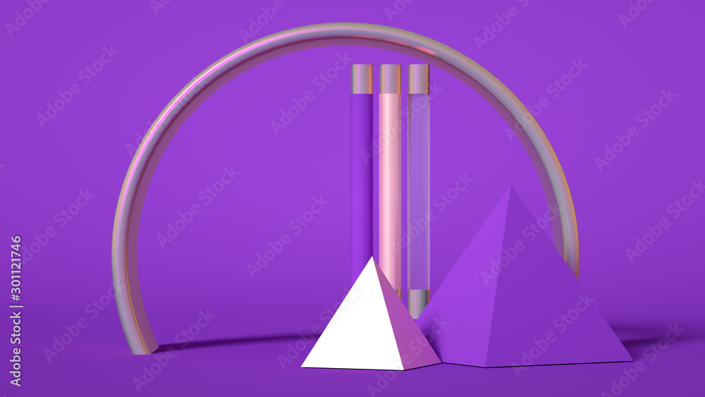 Elegant minimalism geometry background. 3d illustration, 3d rendering. Elegant minimalism geometry background. 3d illustration, 3d rendering.