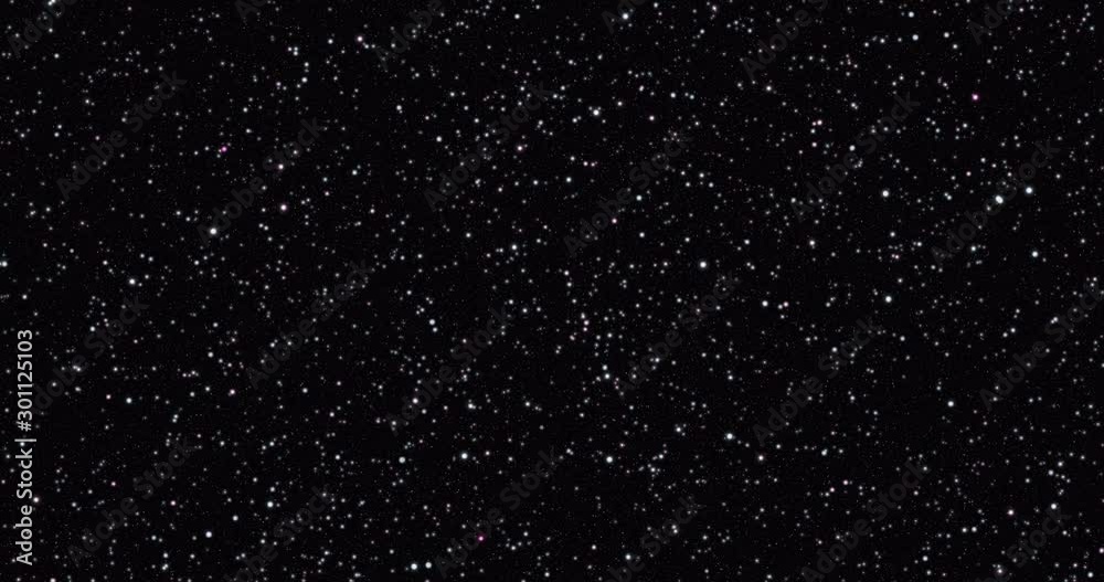 Beautiful starry night sky with twinkling stars - video loop - ProRes