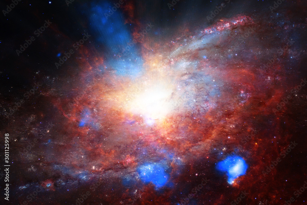 Fototapeta premium Marvelous galaxy in a deep space. The elements of this image furnished by NASA.