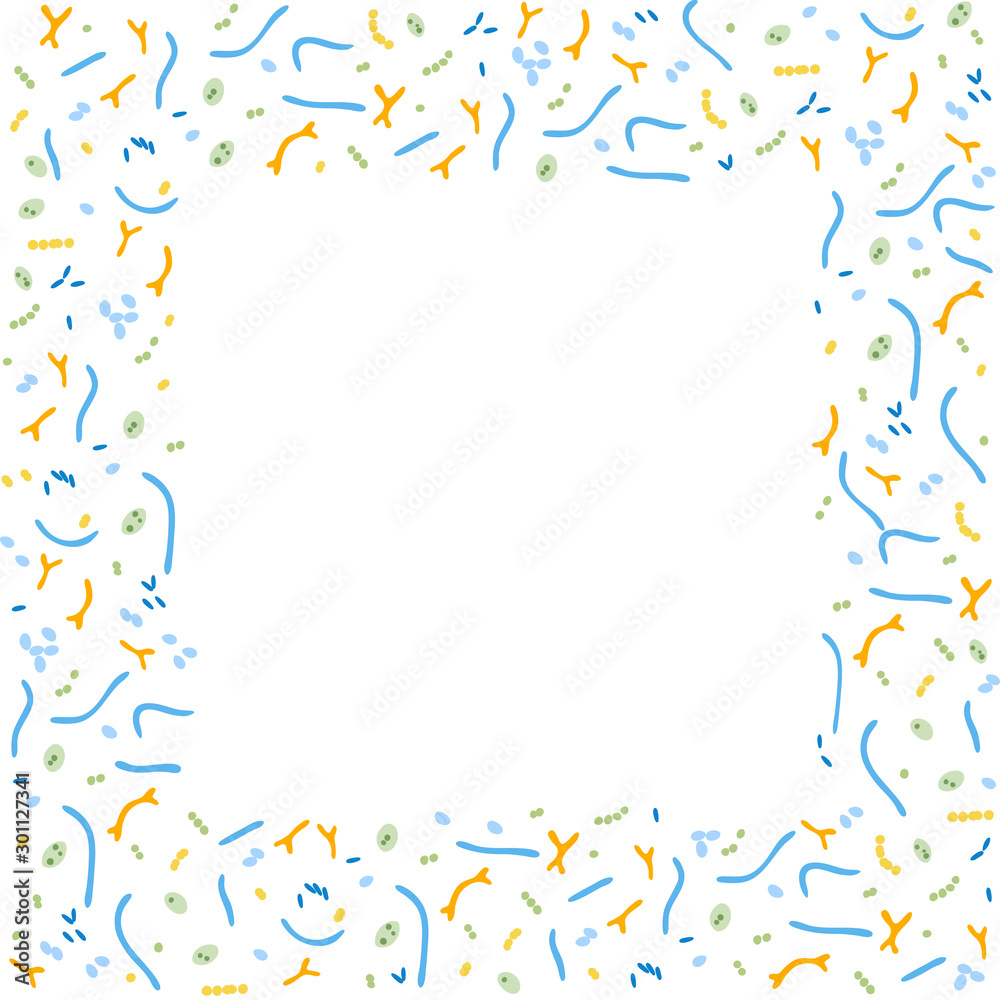 Vector isolated illustration of probiotics Vector isolated illustration of probiotics