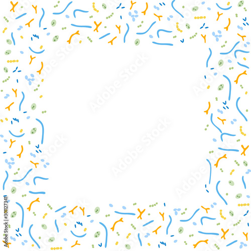 Vector isolated illustration of probiotics