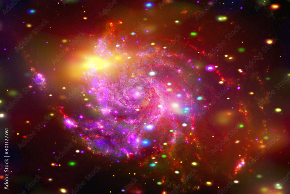 Star cluster and galaxy. The elements of this image furnished by NASA. Star cluster and galaxy. The elements of this image furnished by NASA.
