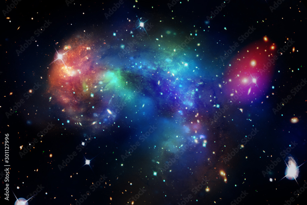 Gorgeous galaxy and stars. The elements of this image furnished by NASA.