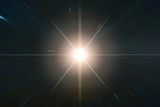 Light stripes. Sunburst in galaxy. Hyper jump. The elements of this image furnished by NASA.