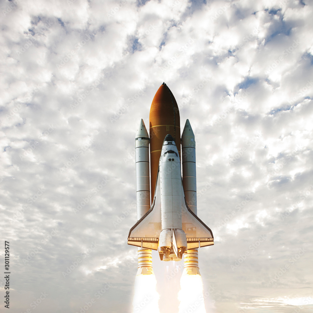 Dramatic rocket launch. The elements of this image furnished by NASA. Dramatic rocket launch. The elements of this image furnished by NASA.
