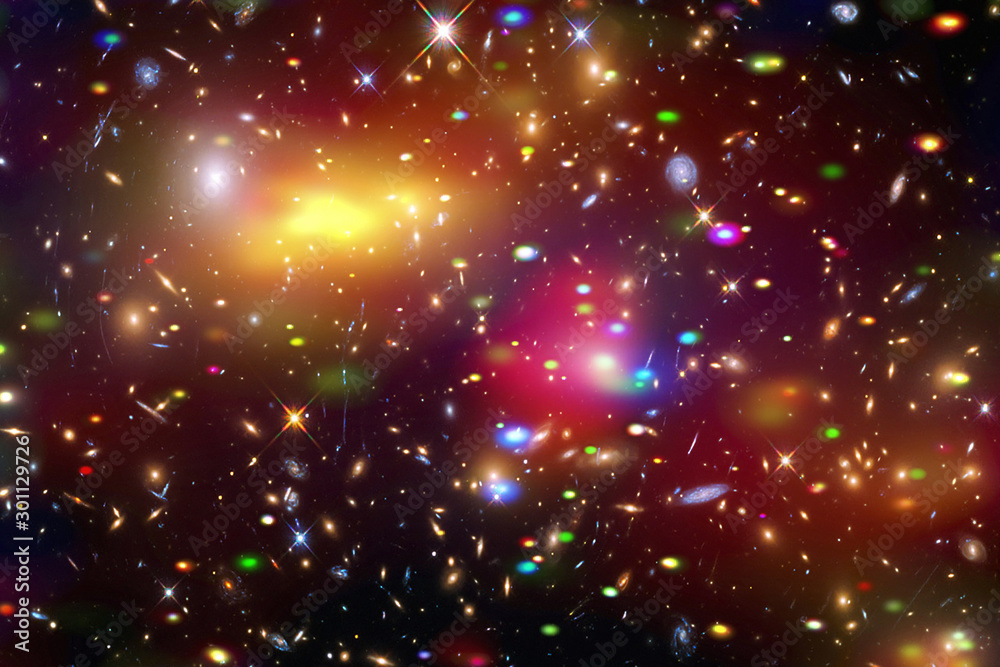 Fototapeta premium Star cluster and galaxy. The elements of this image furnished by NASA.