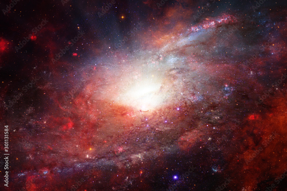 Obraz premium Marvelous galaxy in a deep space. The elements of this image furnished by NASA.