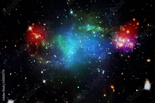 Gorgeous galaxy and stars. The elements of this image furnished by NASA. photo