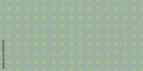 Yellow sun in simple style isolated on gray background vector illustration - Seamless vector for background, fabric or paper.