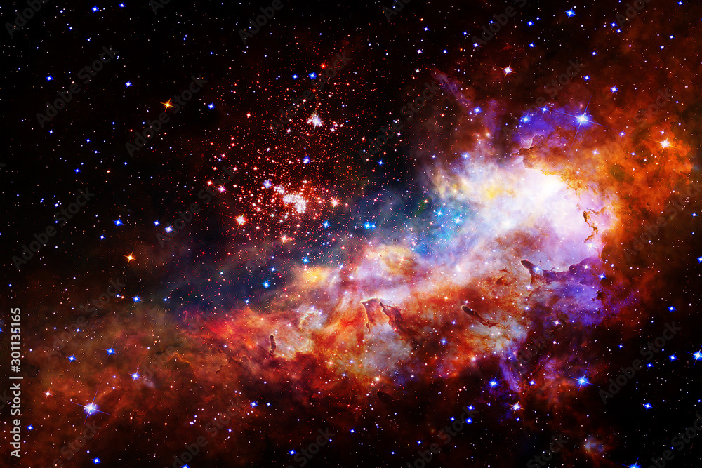 Space and galaxy. The elements of this image furnished by NASA.