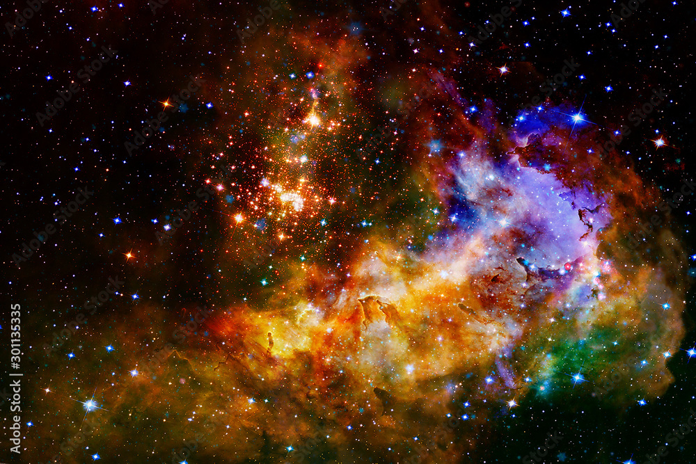 Space and galaxy. The elements of this image furnished by NASA.