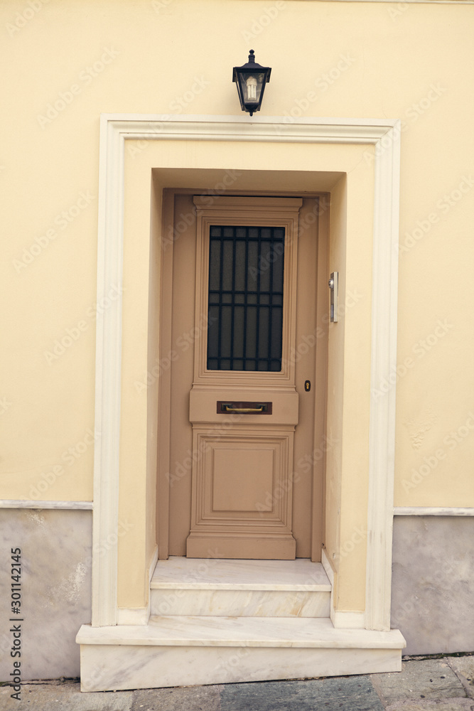 Fototapeta premium Traditional door at Plaka Athens