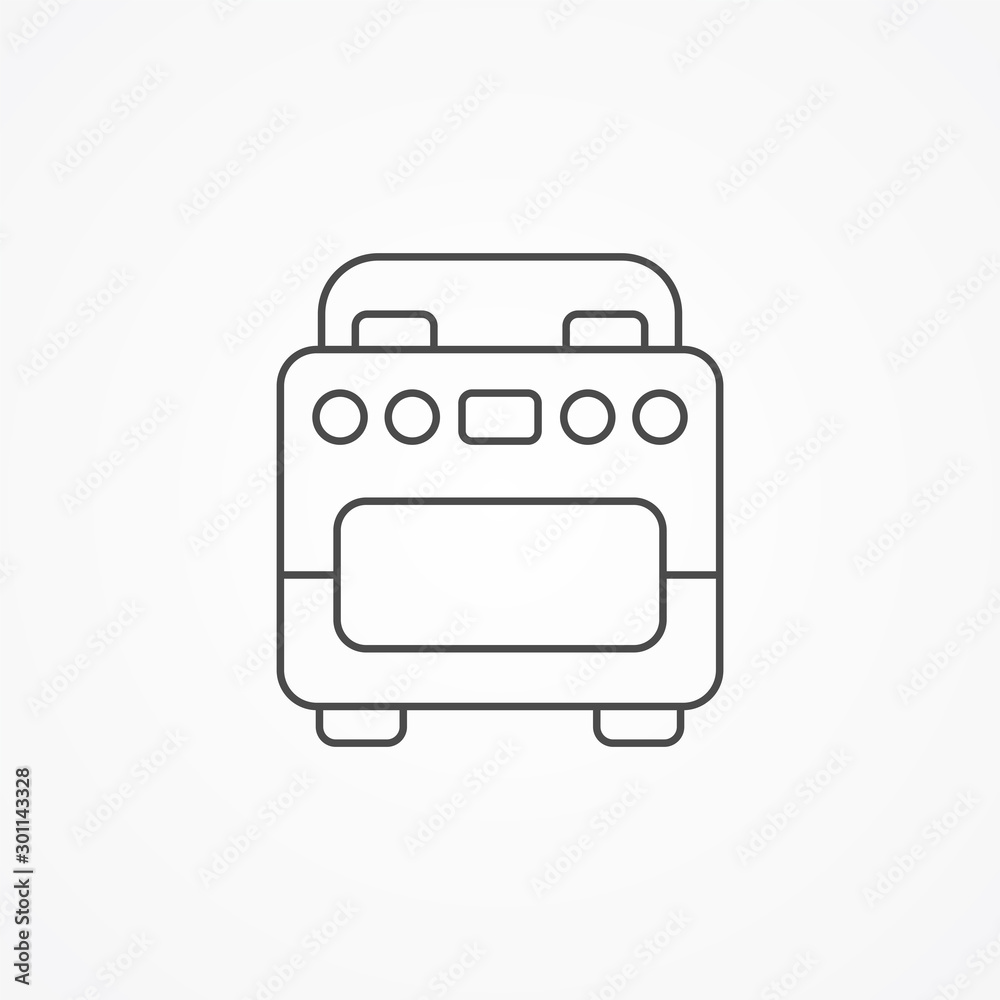 Stove vector icon sign symbol Stove vector icon sign symbol