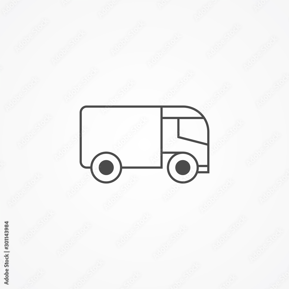 Truck vector icon sign symbol Truck vector icon sign symbol
