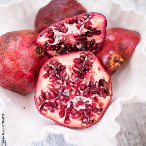Pomegranate Fruit Bowl Red