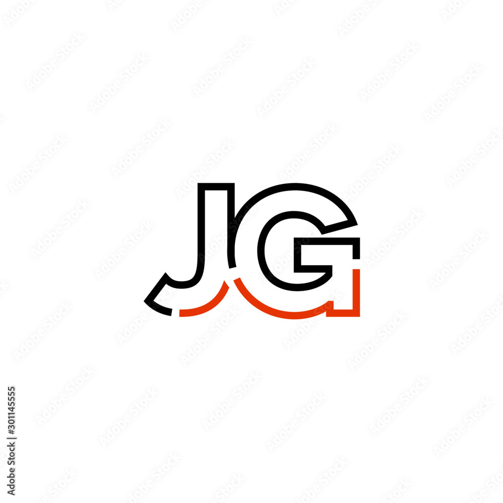 Letter JG logo icon design template elements Letter JG logo icon design template elements