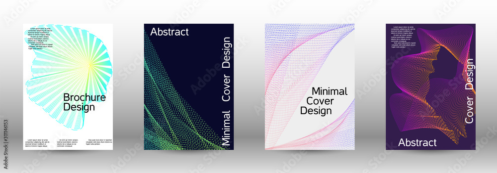 Cover design template set 