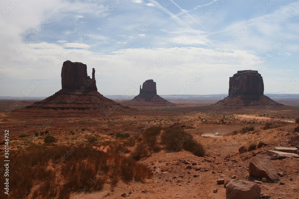 Monument Valley National Park - West and East Mitten Buttes