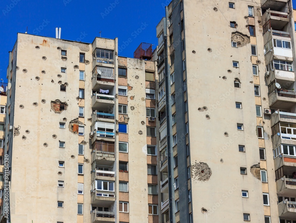 Ταπετσαρία Traces of the bombing of Yugoslavia by Aviation of NATO countries in 1999