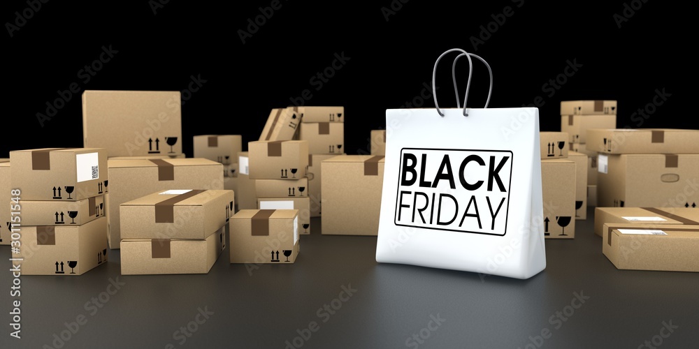 Fotografie Black Friday Online-Shopping