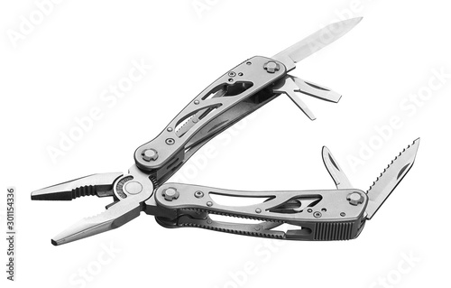 multitool isolated on a white background with clipping path
