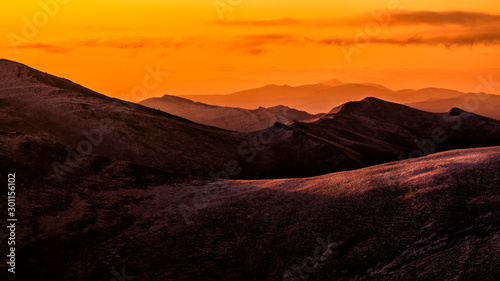 Fototapeta Naklejka Na Ścianę i Meble -   Sunrise in the mountains. Bieszczady Mountains. Poland