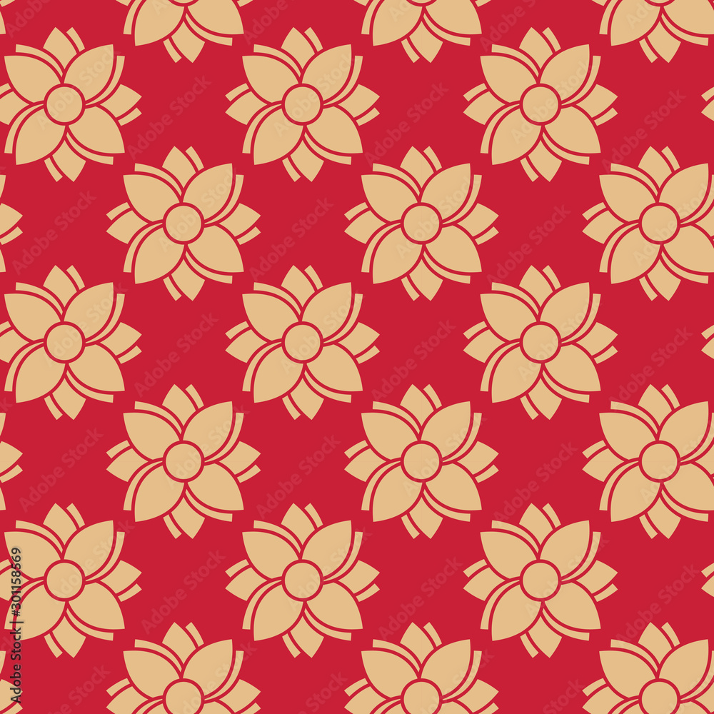 Modern abstract japanese floral seamless pattern vector Modern abstract japanese floral seamless pattern vector