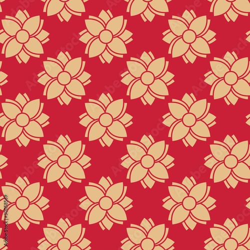 Wallpaper Mural Modern abstract japanese floral seamless pattern vector Torontodigital.ca