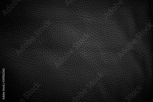 Black leather texture and background 