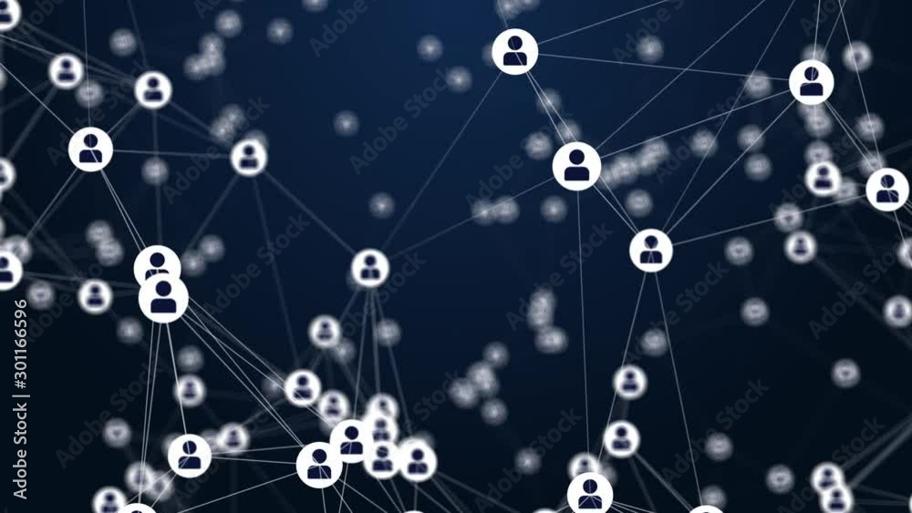 Concept of social network. Connecting people technology, relation business network application, social media manager service. 4k 3d animation. Concept of social network. Connecting people technology, relation business network application, social media manager service. 4k 3d animation.