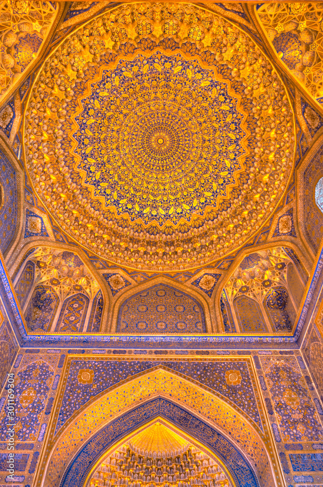 Samarkand, Tillya-Kori Madrasah, Uzbekistan