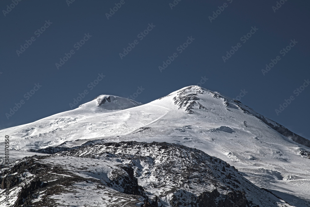 Autumn south viewof mt. Elbrus 