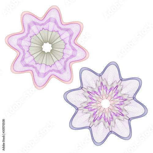 Watermark  background certificate  Guilloche  element security