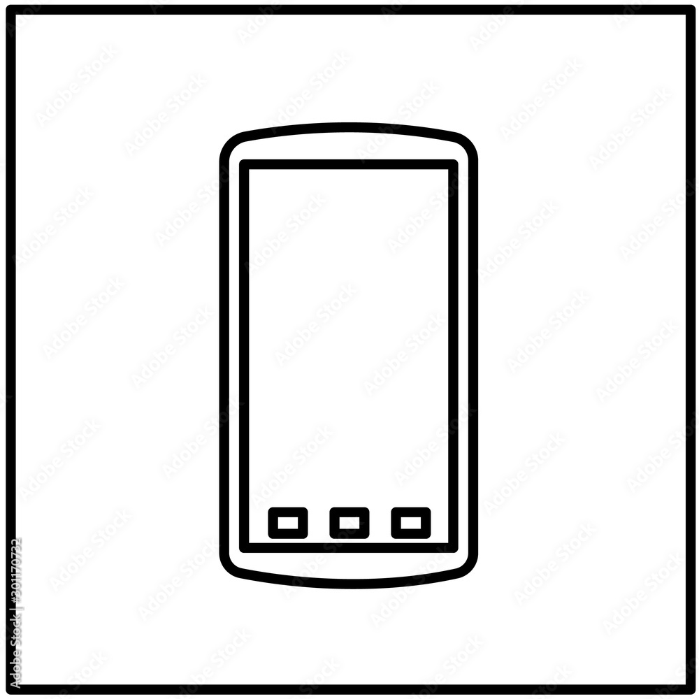 Mobile phone icon vector illustration isolated Mobile phone icon vector illustration isolated