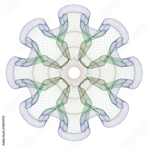 Watermark  background certificate  Guilloche  element security