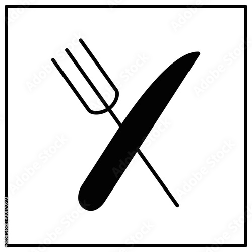 Eat icon vector illustration isolated
