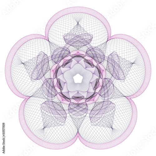 Watermark  background certificate  Guilloche  element security