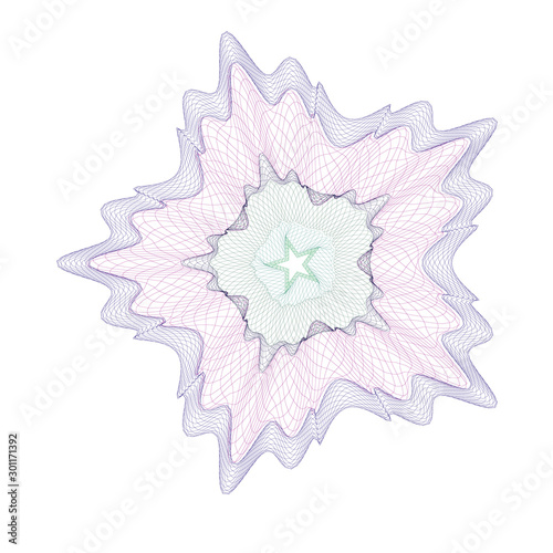 Watermark  background certificate  Guilloche  element security