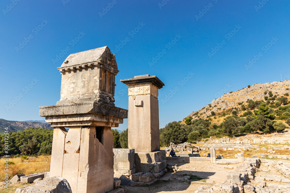 Pillar tombs at Xanthos (